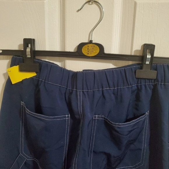 Beige Botany Womens Blue Cargo Capris Pants Size Small - Picture 5 of 7